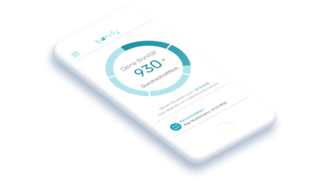 Bonität Score Phone Dashboard