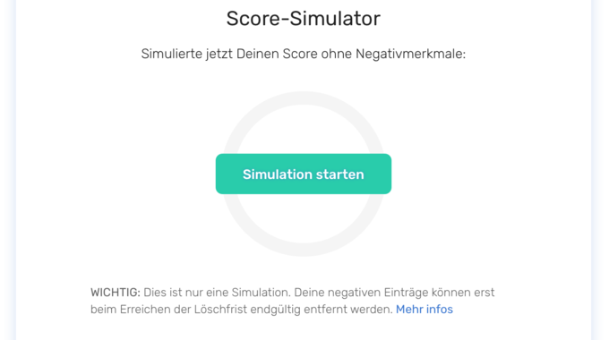 Screenshot bonify Score-Simulator